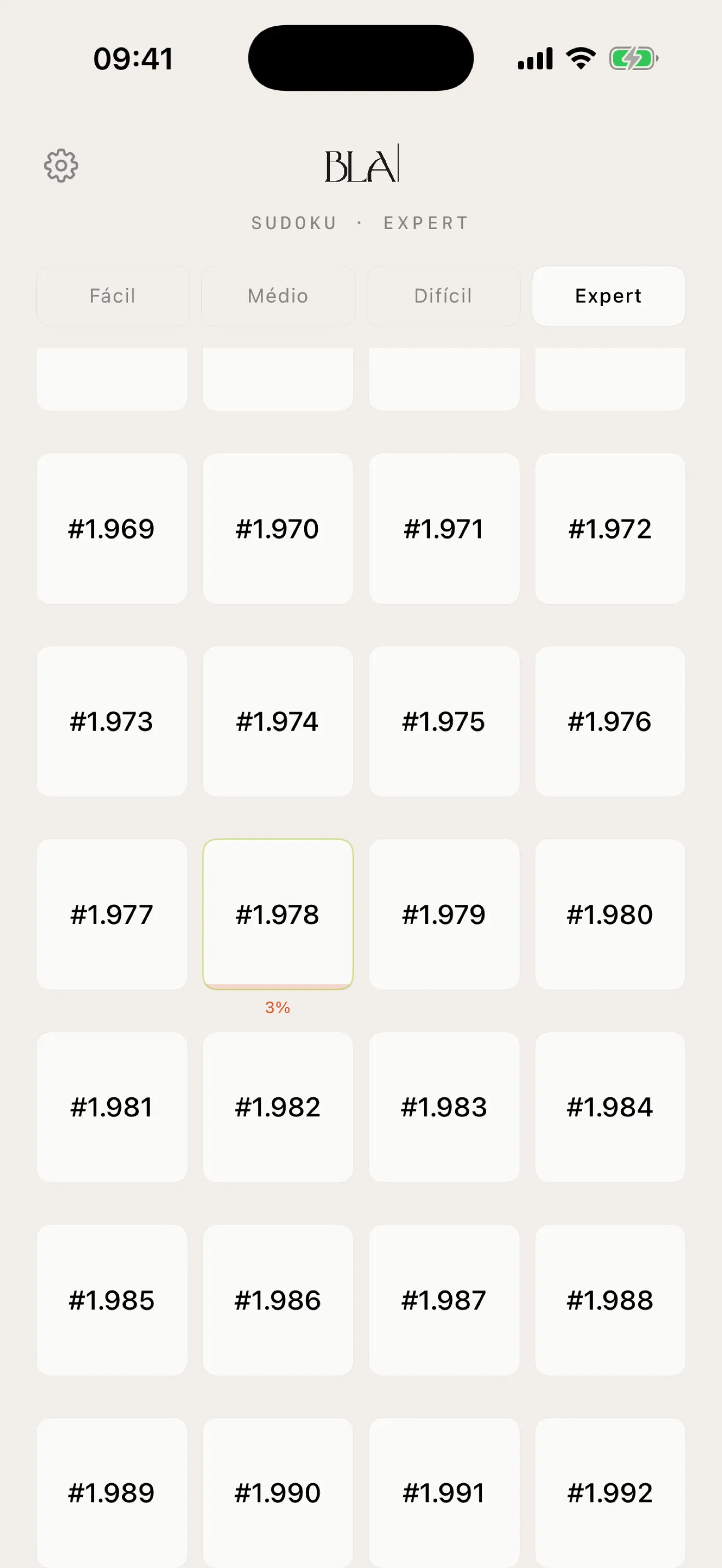 Sudoku BLA em português, captura de tela 2 de 13