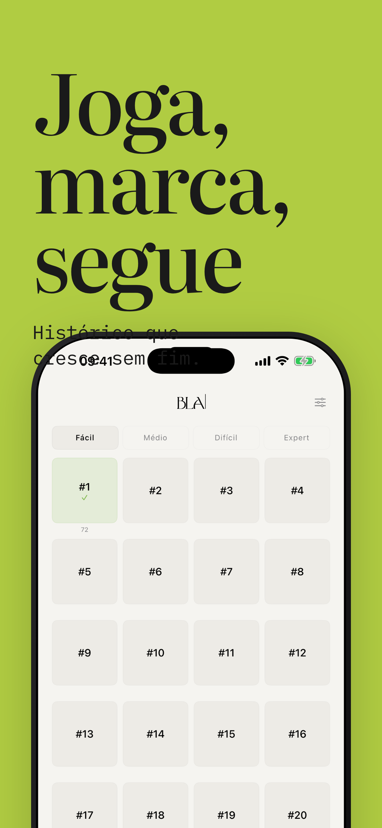 Tabuleiro do Sudoku BLA com células contendo anotações em números pequenos.